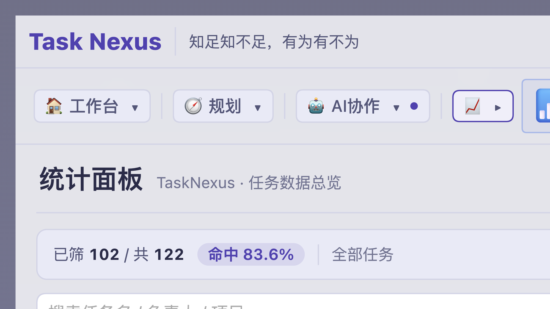 统计面板：数据总览